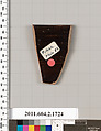 Terracotta rim fragment of a skyphos (deep drinking cup), Terracotta, Greek, Attic