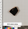 Terracotta fragment of a skyphos (deep drinking cup), Terracotta, Greek, Attic