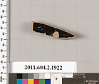 Terracotta fragment of a skyphos (deep drinking cup), Terracotta, Greek, Attic