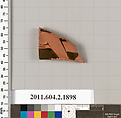 Terracotta fragment of a skyphos (deep drinking cup), Terracotta, Greek, Attic
