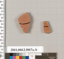 Terracotta fragments of skyphoi (deep drinking cups), Terracotta, Greek, Attic