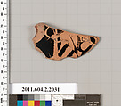 Terracotta fragment from a strainer?, Terracotta, Greek, Attic