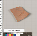 Terracotta fragment of a Nolan neck-amphora (jar), Terracotta, Greek, Attic