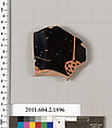 Terracotta fragment of a skyphos (deep drinking cup), Terracotta, Greek, Attic