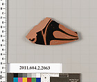 Terracotta fragment of a stamnos (jar)?, Terracotta, Greek, Attic