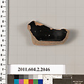 Terracotta fragment of a kalathos, Terracotta, Greek, Attic