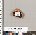 Terracotta fragment of a pot; glazed on the inside, Terracotta, Greek, Attic