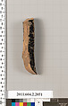 Terracotta fragment of a column-krater (bowl for mixing wine and water)?, Terracotta, Greek, Attic