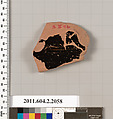 Terracotta fragment of a krater (bowl for mixing wine and water)?, Terracotta, Greek, Attic