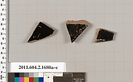 Terracotta fragments of skyphoi (deep drinking cups), Terracotta, Greek, Attic