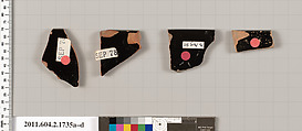 Terracotta rim fragments of skyphoi (deep drinking cups), Terracotta, Greek, Attic