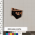 Terracotta fragment of a pot; unglazed on the inside, Terracotta, Greek, Attic