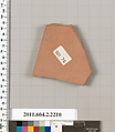 Terracotta fragment of a pot; unglazed on the inside, Terracotta, Greek, Attic