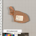 Terracotta fragment of a pot, Attributed to Myson ? [DvB], Terracotta, Greek, Attic