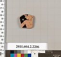 Terracotta fragment of a pot; unglazed on the inside, Terracotta, Greek, Attic