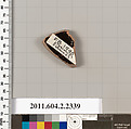 Terracotta fragment of a stamnos (jar), Attributed to Euphronios [DvB], Terracotta, Greek, Attic
