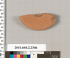 Terracotta fragment of a lekythos (oil flask), Terracotta, Greek, Attic