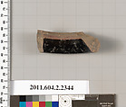 Terracotta fragment of an oinochoe (jug)?, Terracotta, Greek, Attic