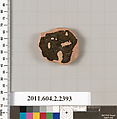 Terracotta fragments of a pot; glazed on the inside, Terracotta, Greek, Attic