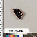 Terracotta rim fragment of a skyphos (deep drinking cup)?, Terracotta, Greek, Attic