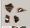 Terracotta fragments of column-kraters (bowls for mixing wine and water)?, Terracotta, Greek, Attic