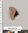 Terracotta fragment of a stamnos (jar)?, Terracotta, Greek, Attic