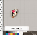 Terracotta fragment of an undetermined shape, Terracotta, Greek, Attic