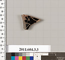 Terracotta fragment of a kylix (drinking cup), Terracotta, Greek, Attic