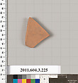 Terracotta fragment of a neck-amphora of Nicosthenic shape (jar), Terracotta, Greek, Attic