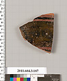 Terracotta fragment of an amphora (jar), Terracotta, Greek, Attic
