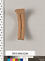 Terracotta fragment of an oinochoe (jug), Terracotta, Greek, Attic