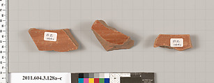 Terracotta fragments of amphorae (jars), Terracotta, Greek, Attic