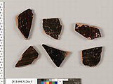 Terracotta fragments of amphorae (jars), Terracotta, Greek, Attic