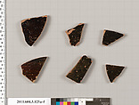 Terracotta fragments of amphorae (jars), Terracotta, Greek, Attic