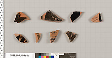 Terracotta fragments of amphorae (jars), Terracotta, Greek, Attic