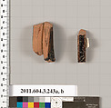Terracotta fragments of Neck-amphorae (jars), Terracotta, Greek, Attic