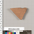 Terracotta fragment of a neck-amphora (jar), Terracotta, Greek, Attic