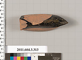 Terracotta fragment of a calyx-krater (bowl for mixing wine and water)?, Terracotta, Greek, Attic