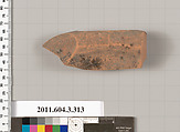 Terracotta fragment of a calyx-krater (bowl for mixing wine and water)?, Terracotta, Greek, Attic