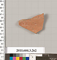 Terracotta fragment from an oinochoe (jug)?, Terracotta, Greek, Attic