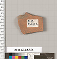 Terracotta fragment of a neck-amphora (jar), Terracotta, Greek, Attic