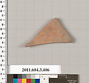 Terracotta fragment of a neck-amphora (jar), Terracotta, Greek, Attic