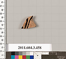 Terracotta fragment of a neck-amphora (jar), Terracotta, Greek, Attic