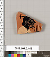 Terracotta fragment of an amphora (jar)?, Terracotta, Greek, Attic