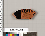 Terracotta fragment of an amphora (jar), Terracotta, Greek, Attic