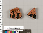 Terracotta fragments of neck-amphorae (jars), Terracotta, Greek, Attic