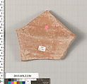 Terracotta fragment of an amphora (jar), Terracotta, Greek, Attic