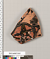 Terracotta fragment of an amphora (jar), Terracotta, Greek, Attic