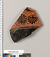 Terracotta fragment of a hydria (water jar)?, Terracotta, Greek, Attic