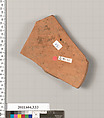Terracotta fragment of a hydria (water jar)?, Terracotta, Greek, Attic